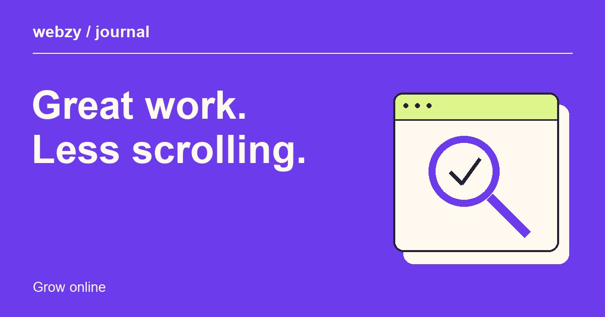 Great work. Less scrolling.