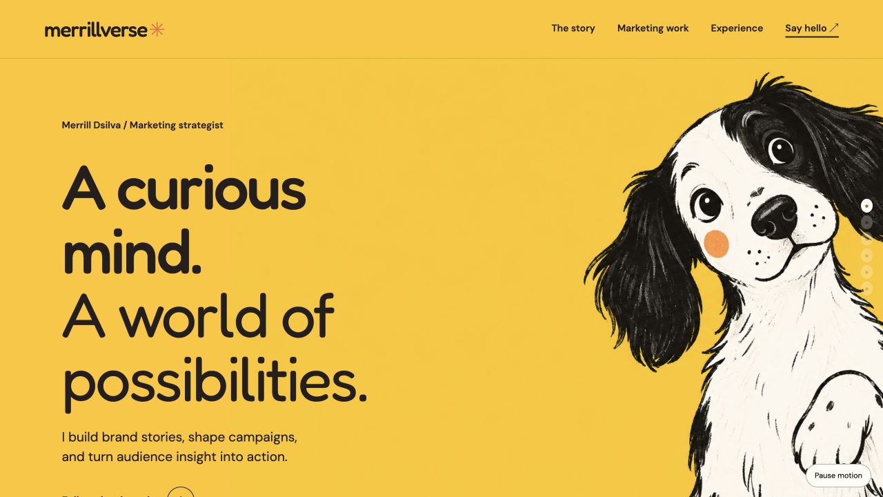 Merrillverse Story animated marketing portfolio